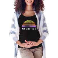 Throwback Sunset Vintage Mauritius Shirt Maternity Scoop Neck T-shirt | Artistshot