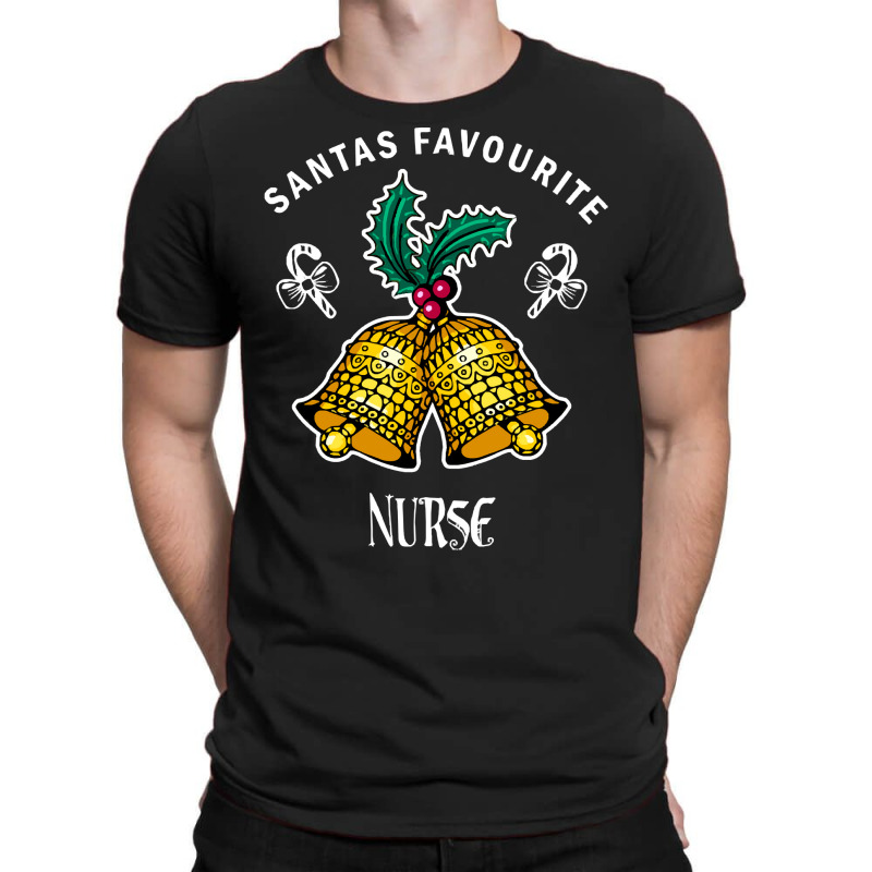 Santas Favourite Nurse Shirt Funny Santa Christmas Tshirt Boy Girl Hol T-shirt | Artistshot