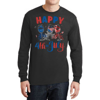 Red White Blue Wine Glass Usa Flag Happy 4th Of July Long Sleeve Shirts | Artistshot