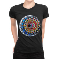 Sun And Moon Mandala, Sun And Moon Power, Mandala Parten, Ancient Mand Ladies Fitted T-shirt | Artistshot