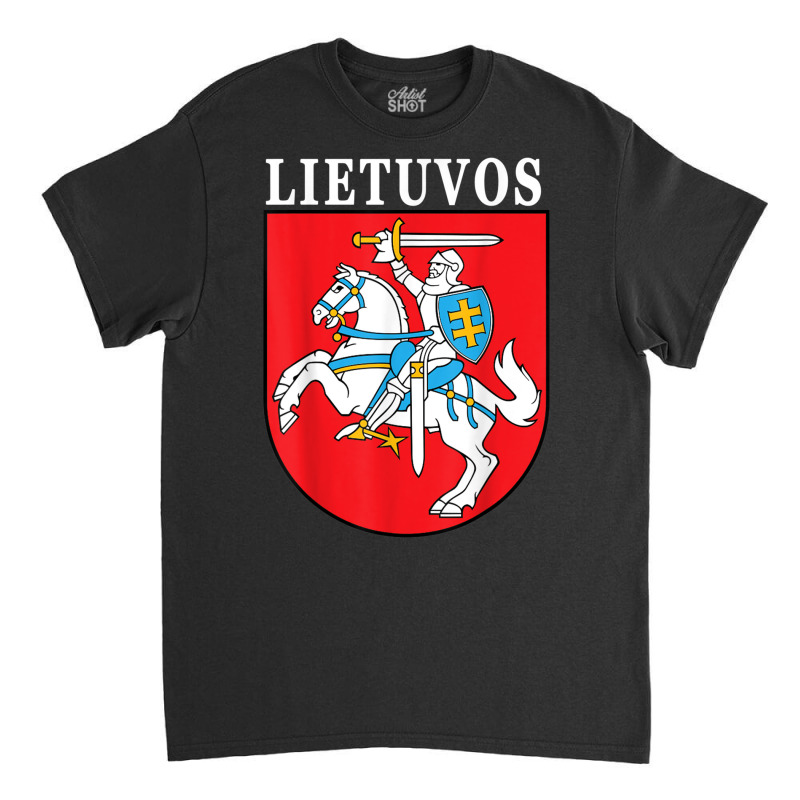 Lietuvos Emblem Lithuanian Coat Of Arms National Pride T Shirt Classic T-shirt by cm-arts | Artistshot