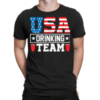 Usa Drinking Team Funny Drinking Beer Lover T-shirt | Artistshot