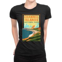 Channel Islands California Wpa National Parks Poster Retro T Shirt Ladies Fitted T-shirt | Artistshot