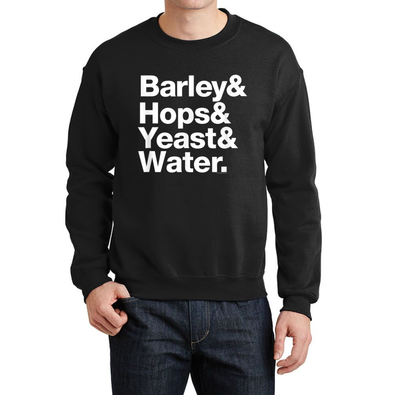 Ripple Junction Barley & Hop & Yeast & Water Crewneck Sweatshirt | Artistshot