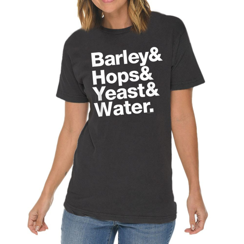 Ripple Junction Barley & Hop & Yeast & Water Vintage T-shirt | Artistshot