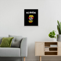 Uganda Fingerprint Flag Country Pride Heritage Shirt Metal Print Vertical | Artistshot