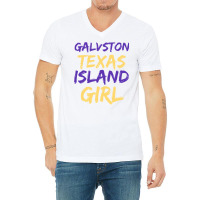 Galveston Island Apparel For Girls Boi Of Galveston Texas Pullover Hoo V-neck Tee | Artistshot