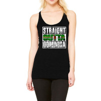 Straight Outta Commonwealth Of Dominica Flag Racerback Tank | Artistshot