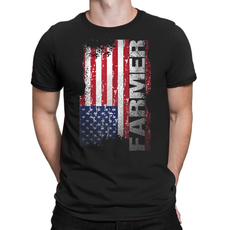 Usa Flag Farmer, American Farmers Tee Patriotic Gift T-shirt | Artistshot