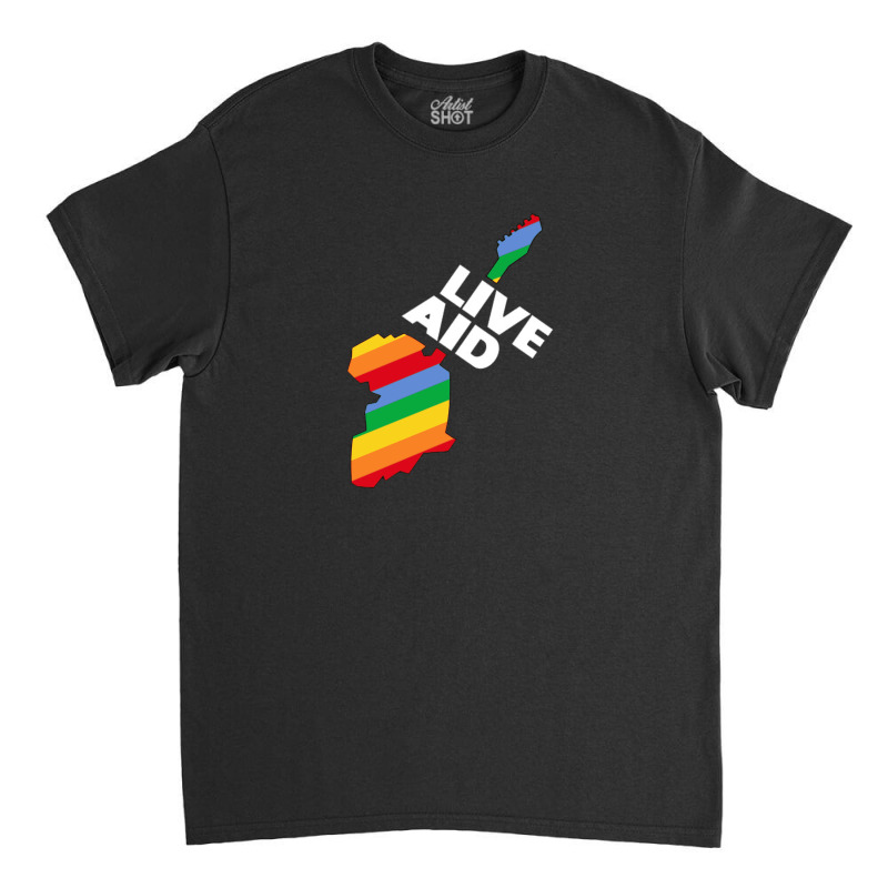 Live Aid Rainbow Classic T-shirt by cm-arts | Artistshot