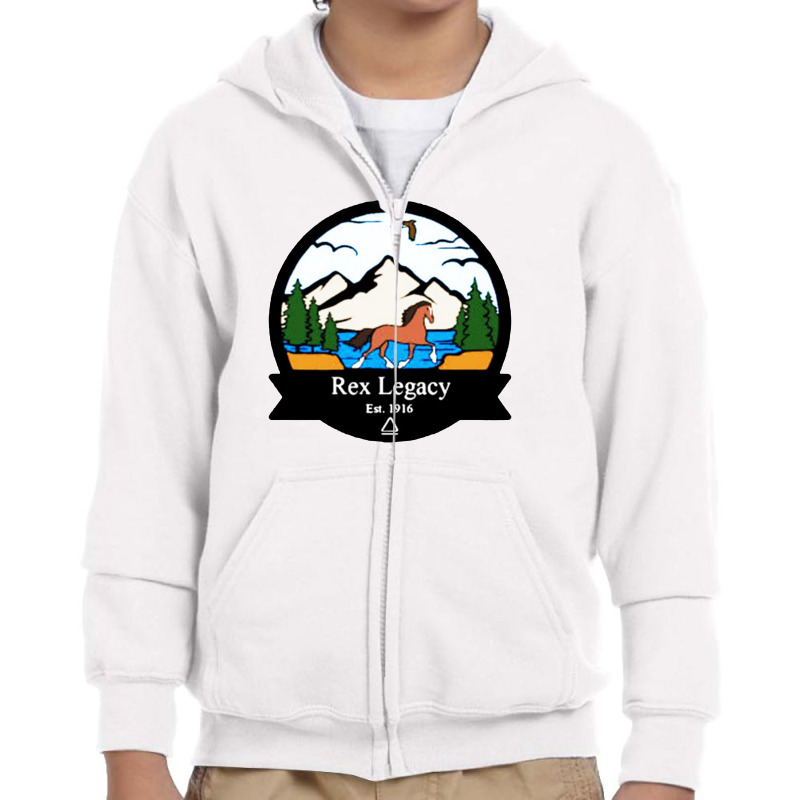 Horse Forest Youth Zipper Hoodie by cm-arts | Artistshot