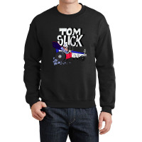 Tribute To Jay Ward Cartoons Tom Slick In The Thunderbolt Grease Slapp Crewneck Sweatshirt | Artistshot