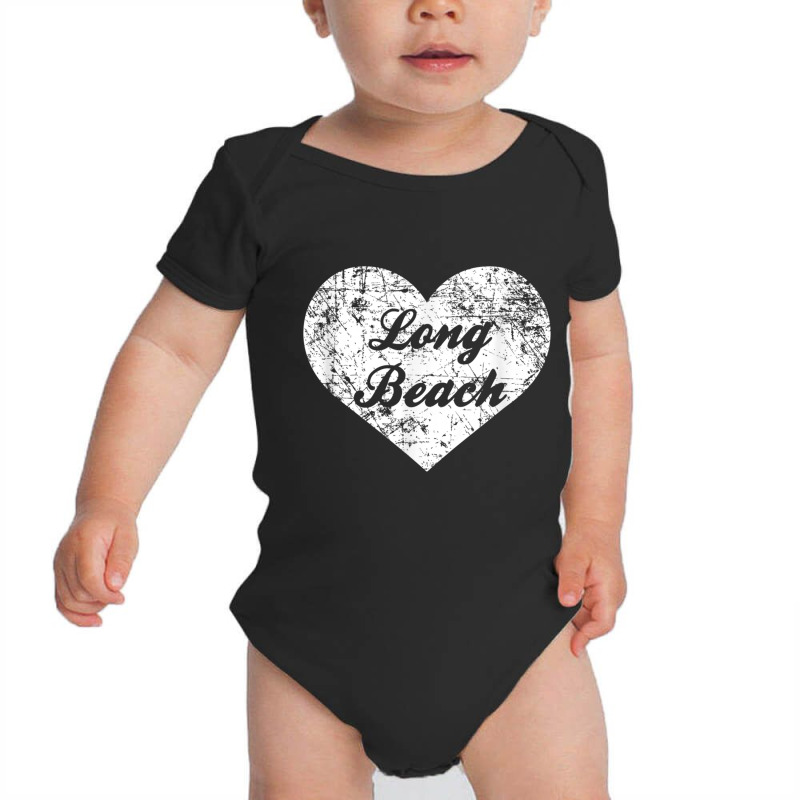 I Love Long Beach Shirt, Funny Cute California Hometown Gift Baby Bodysuit by cm-arts | Artistshot