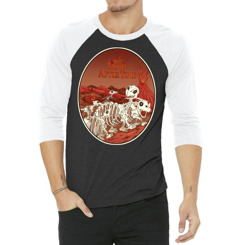 The Land After Time, The Land After Damaging Time, The Smouldering Lan 3/4 Sleeve Shirt | Artistshot