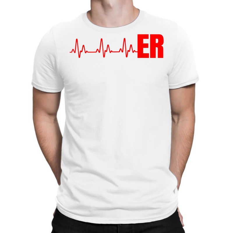 Emergency Medicine Emergency Room Nurse Er Heartbeat T Shirt T-shirt | Artistshot