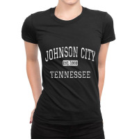 Johnson City Tennessee Tn Vintage T Shirt Ladies Fitted T-shirt | Artistshot