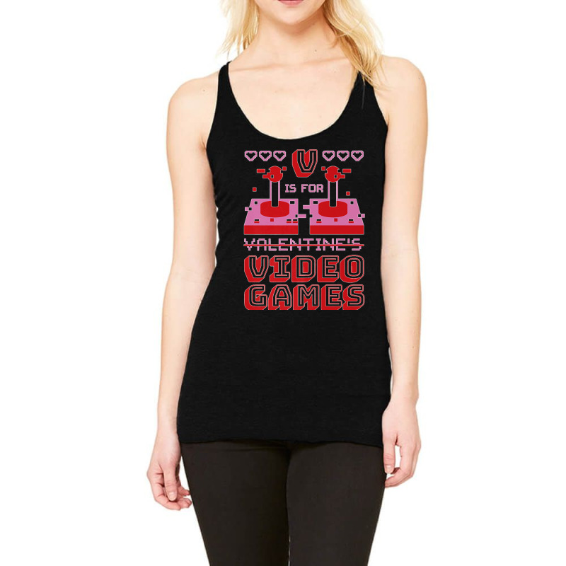 Valentines Day Gaming Holiday Game Valentine Premium Racerback Tank by cm-arts | Artistshot