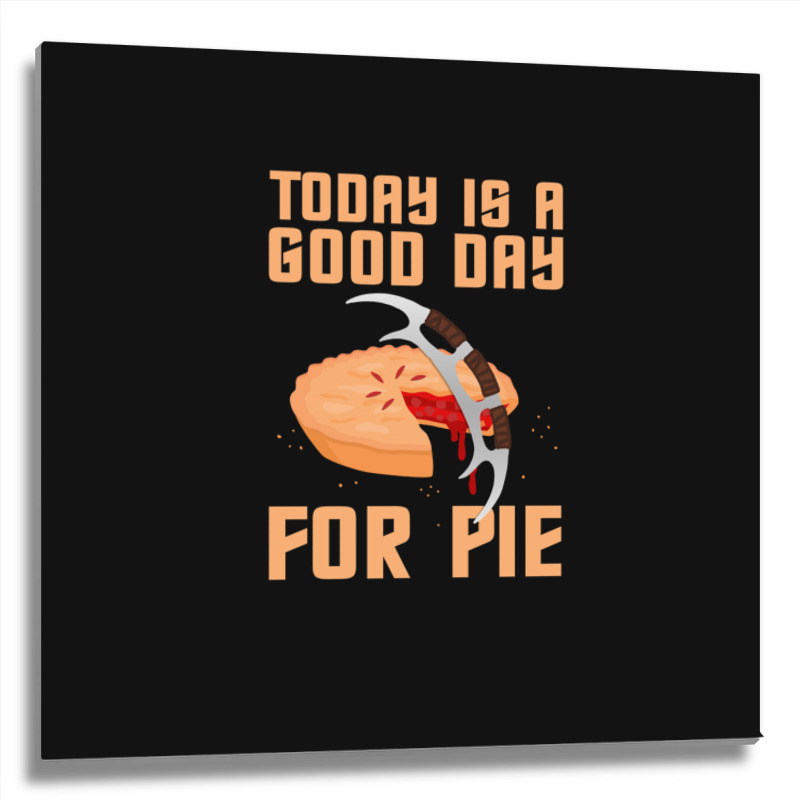 Klingon Pie Metal Print Square | Artistshot