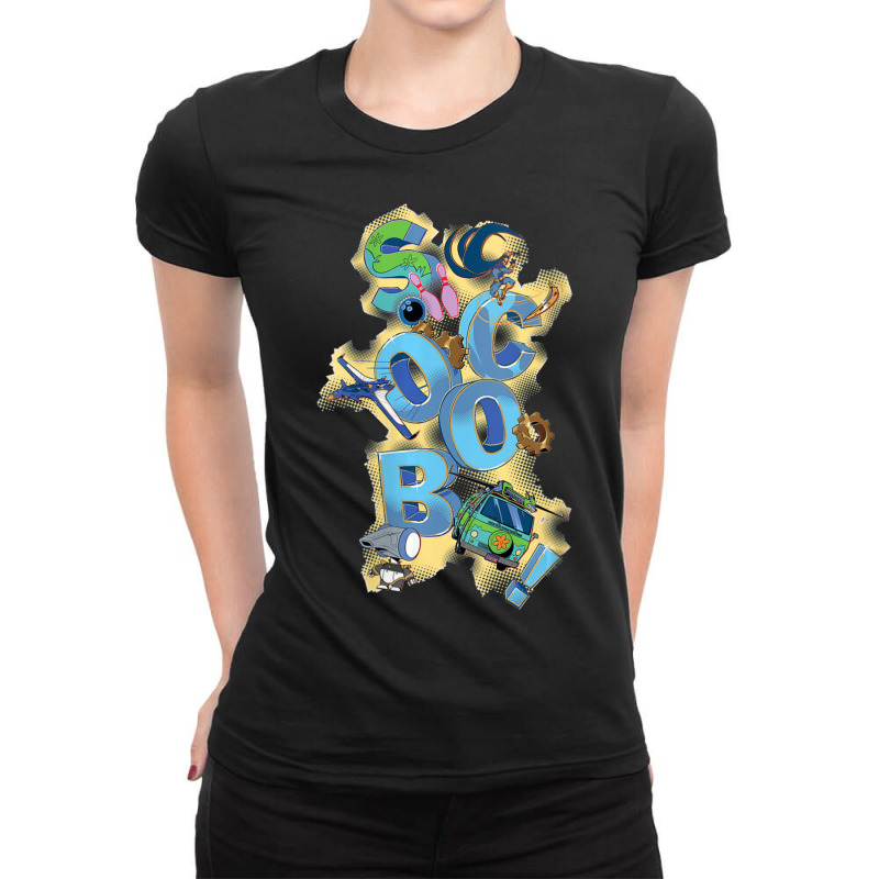 Womens Scoob! Title Stacked V-neck Ladies Fitted T-Shirt by Kenruhaea79 | Artistshot