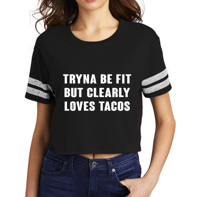 Taco Lover Shirt , Work Out T Shirts For Women Scorecard Crop Tee by cm-arts | Artistshot