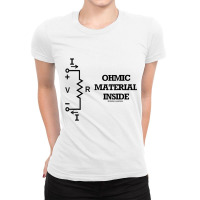 Ohmic Material Inside Physics Ohm's Law Geek Attitude Ladies Fitted T-shirt | Artistshot