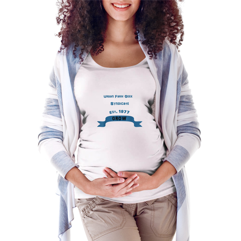 Urban And Backyard Farming And Gardening Maternity Scoop Neck T-shirt by cm-arts | Artistshot