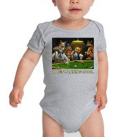 Dogs Playing Pool Art Work Puppies Snooker Pocket Billiards T Shirt Baby Bodysuit | Artistshot