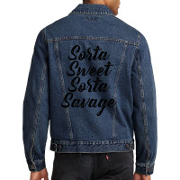 Sorta Sweet Sorta Savage Men Denim Jacket | Artistshot