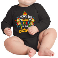 I Teach The Cutest Elves Workshop Funny Christmas Teacher T Shirt Long Sleeve Baby Bodysuit | Artistshot