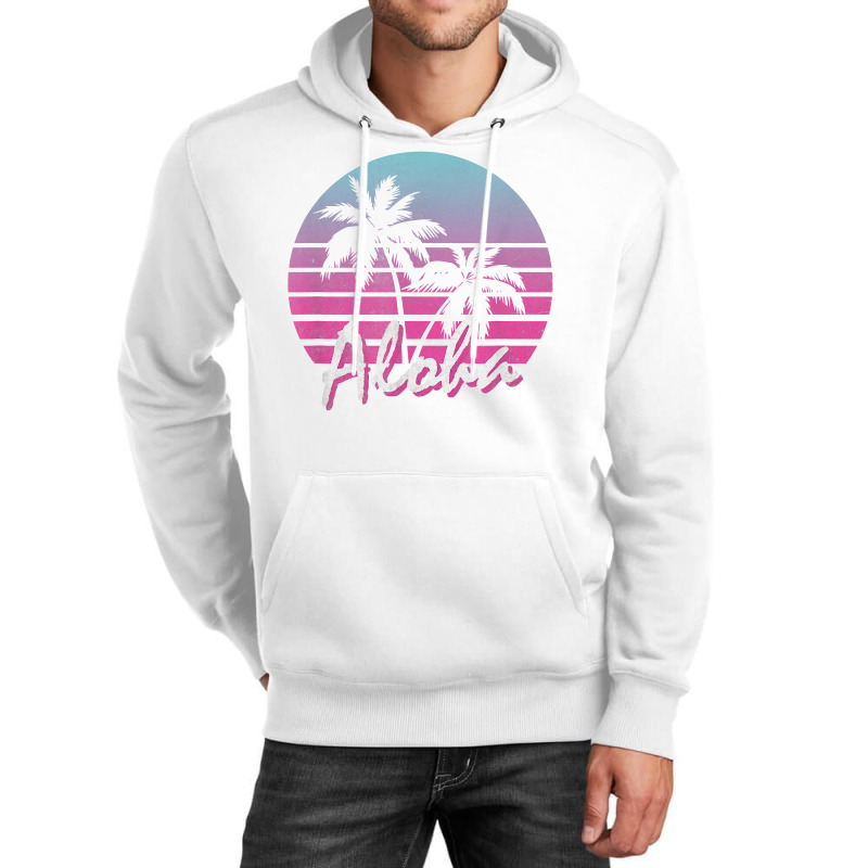 Aloha Hawaii Hawaiian Island Palm Beach Surf Vintage T Shirt Unisex Hoodie by cm-arts | Artistshot