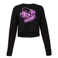 Aovrc Neon Outline Pink Cropped Sweater | Artistshot