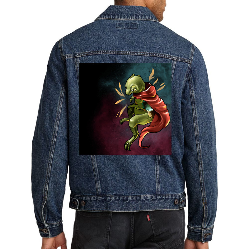 Space Invader Reptile, Space Invader, Reptile, Space Invader Reptile A Men Denim Jacket by SHTULIPS | Artistshot