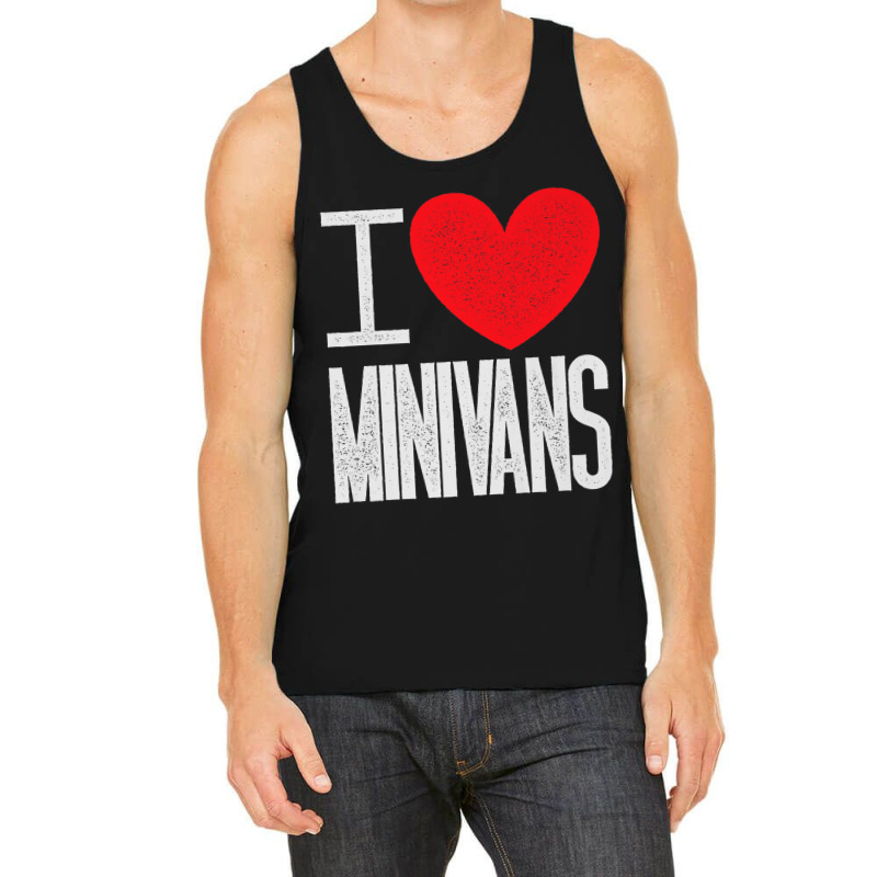 I Love Minivans   Heart Mini Van Funny Parent Mom Dad Premium T Shirt Tank Top by cm-arts | Artistshot