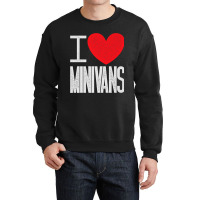 I Love Minivans   Heart Mini Van Funny Parent Mom Dad Premium T Shirt Crewneck Sweatshirt | Artistshot