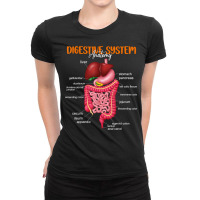 Funny Digestive System Anatomy Anatomical Biology Teacher T Shirt Ladies Fitted T-shirt | Artistshot