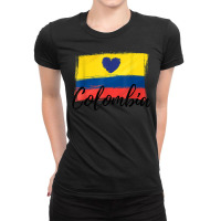 Colombia Love   Bogota Capital Colombia With Heart T Shirt Ladies Fitted T-shirt | Artistshot