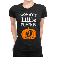 Halloween Pregnancy Due Date In November 2019 Pumpkin Ladies Fitted T-shirt | Artistshot