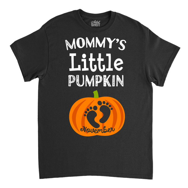 Halloween Pregnancy Due Date In November 2019 Pumpkin Classic T-shirt by badieu97 | Artistshot