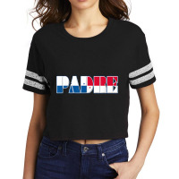 Panamanian Flag Padre Tee Shirt For Hispanic Fathers Day Scorecard Crop Tee | Artistshot