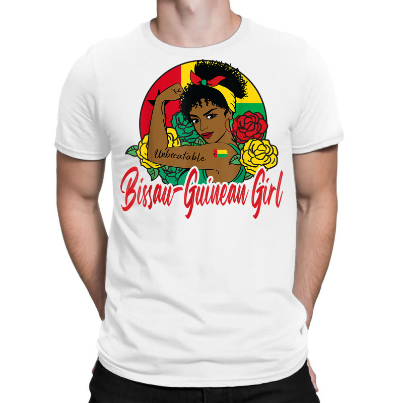 Guinea Bissaun Girl Guinea Bissau Woman Guinea Bissauns Flag T Shirt T-shirt | Artistshot