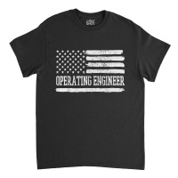 Operating Engineer Usa Flag Classic T-shirt | Artistshot