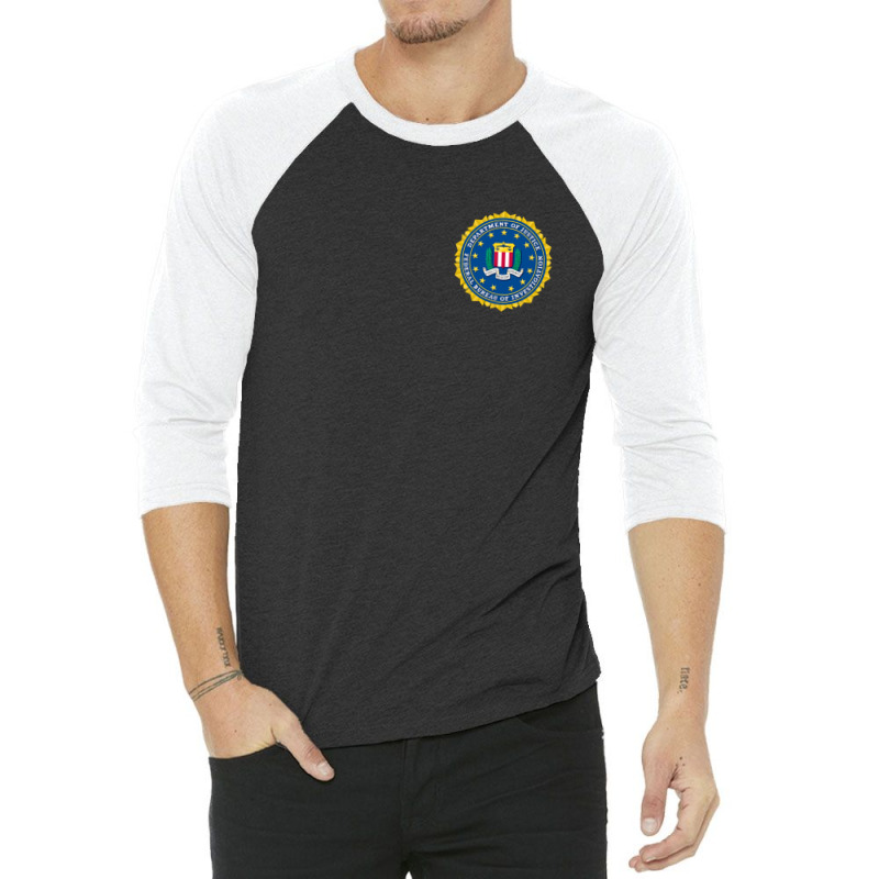 Fbi Federal Bureau Of Investigation Department Of Justice Of The Unite 3/4 Sleeve Shirt by OrlandoChase | Artistshot