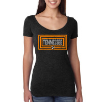 Orange _ White Tennessee State Flag Retro Vintage Tennessee Women's Triblend Scoop T-shirt | Artistshot