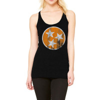 Orange Tennessee Flag Volunteer State Stars Vintage Racerback Tank | Artistshot