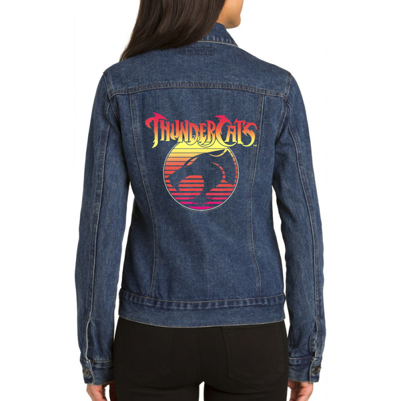 Thundercats Neon Gradient Ladies Denim Jacket by Koyanho62 | Artistshot