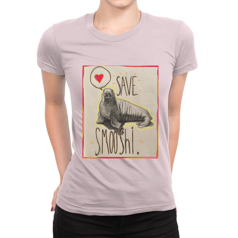 Love Tusk Baby Ladies Fitted T-Shirt by dinda thomas | Artistshot