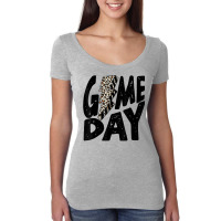 Game Day Game Day Leopard Lightning Bolt T Shirt Women's Triblend Scoop T-shirt | Artistshot