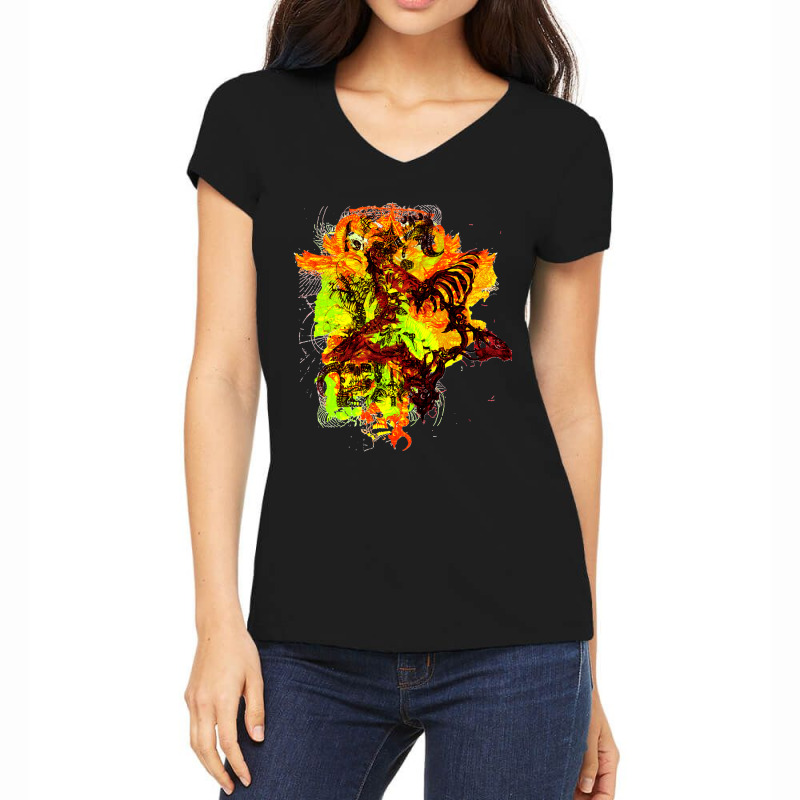 Crazy Toxic Star Classic Women's V-Neck T-Shirt by cm-arts | Artistshot