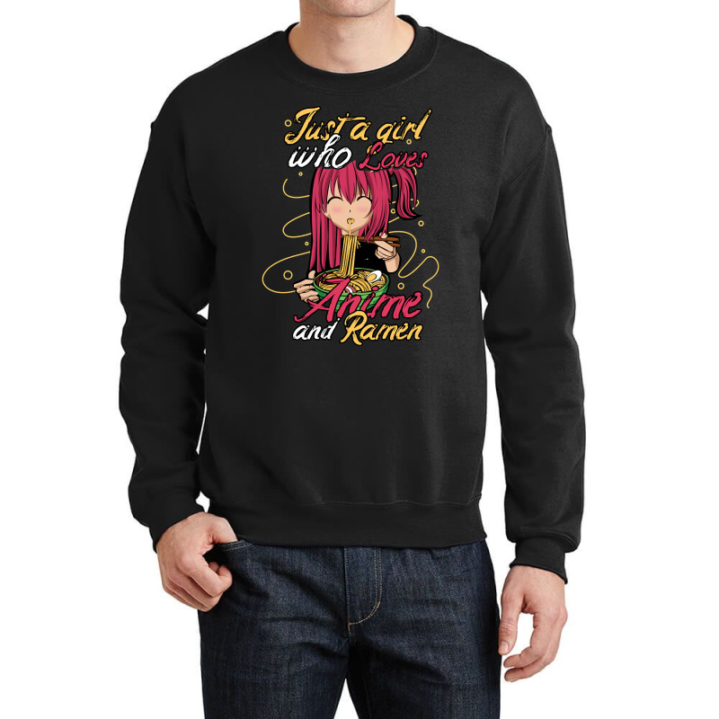 Anime Ramen Girls Crewneck Sweatshirt by King Davila | Artistshot