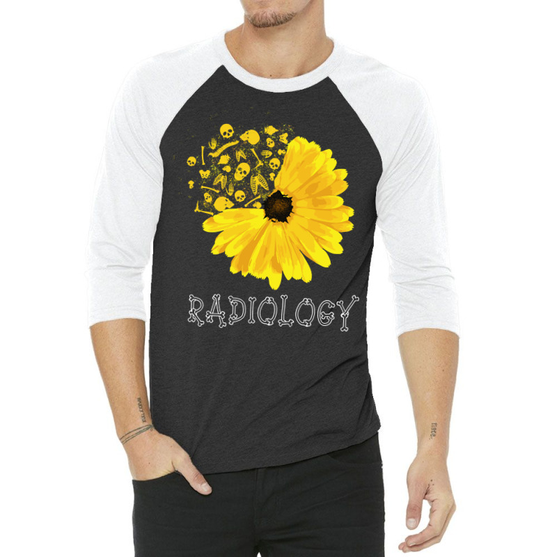 Radiology Sunflower Tech Radiologist X Ray Radiographer Rad Sweatshirt 3/4 Sleeve Shirt by cm-arts | Artistshot